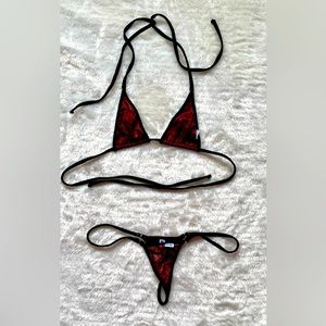 Metallic Malibu Strings Bikini